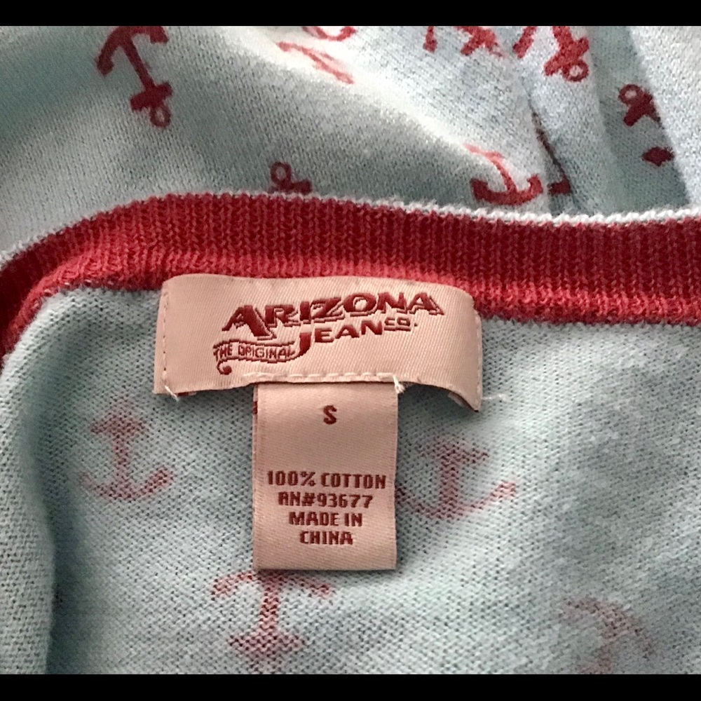 Cardigan lightweight soft anchor print - Picture 5 of 16